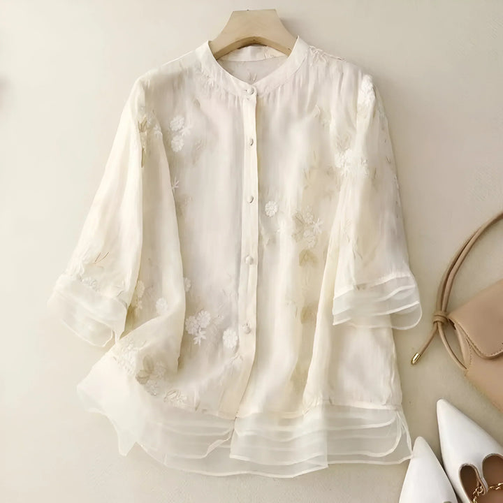 Marie™ Floral Button Blouse