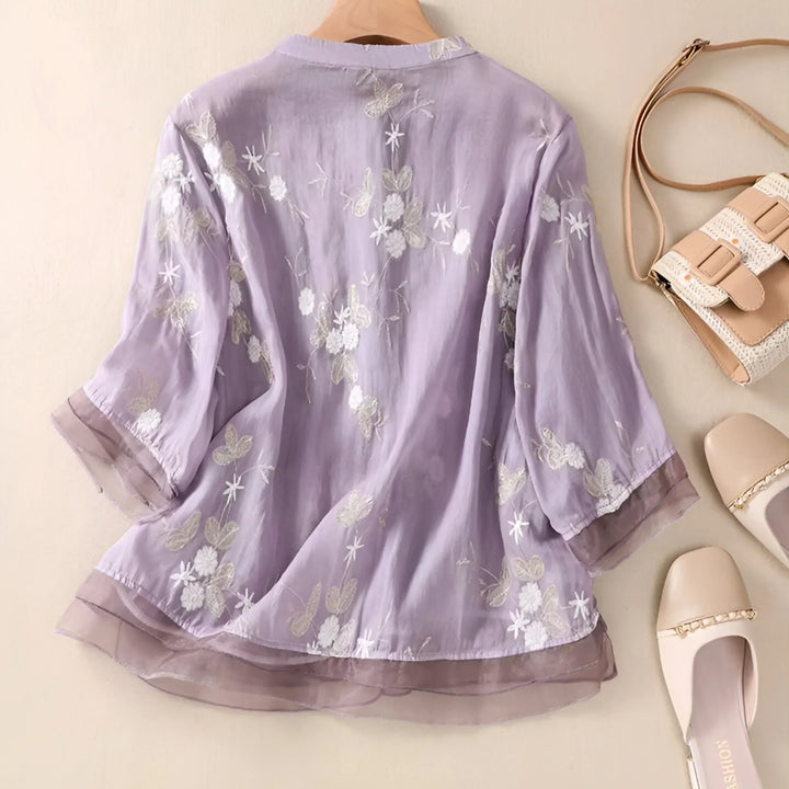 Marie™ Floral Button Blouse