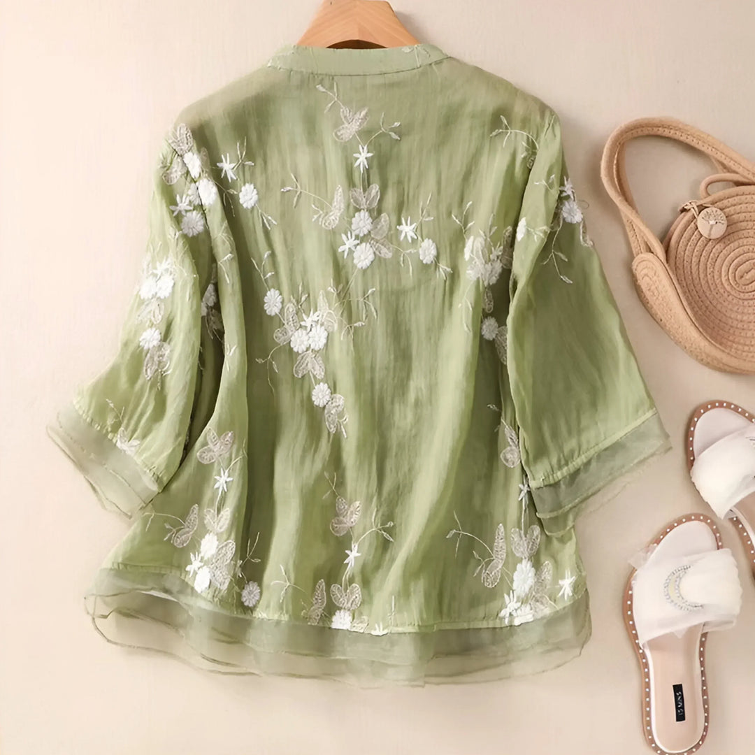 Marie™ Floral Button Blouse