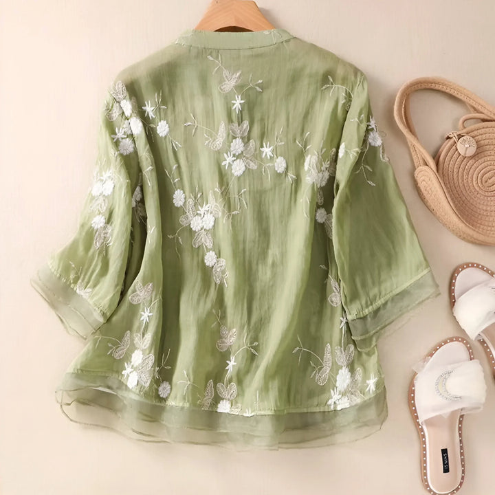 Marie™ Floral Button Blouse