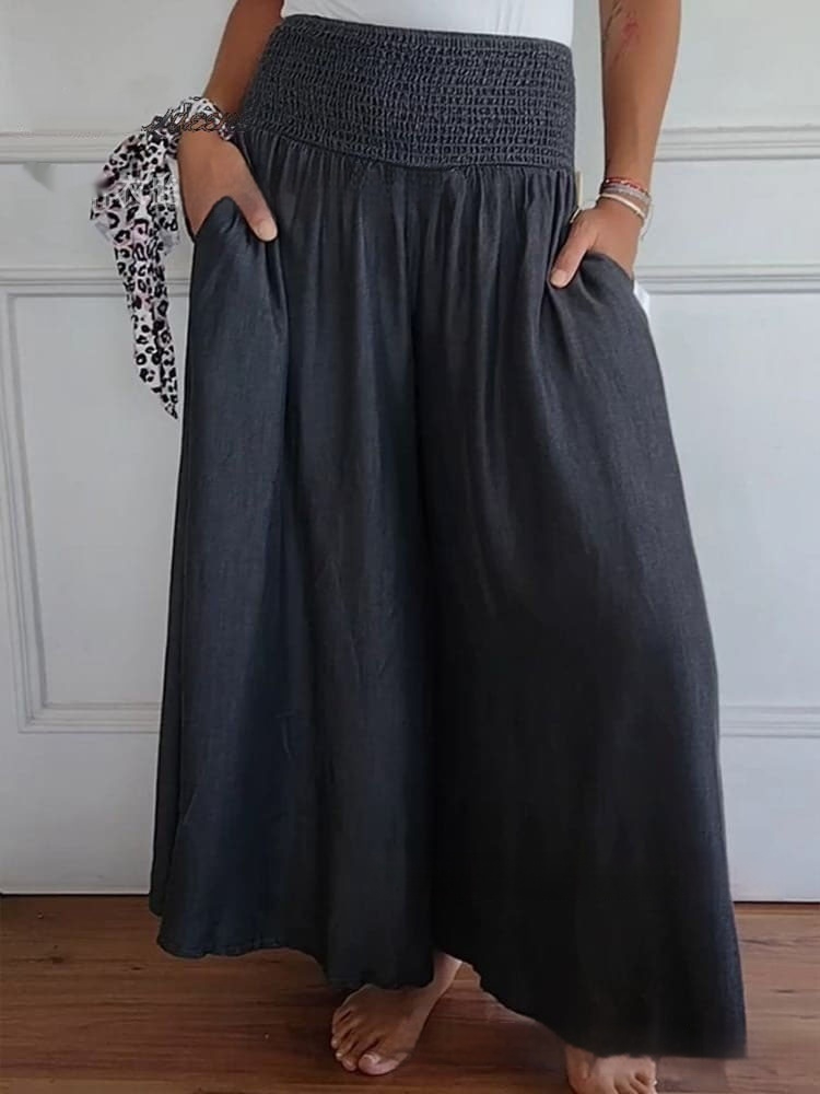 Women's Cotton Wide Leg Pants