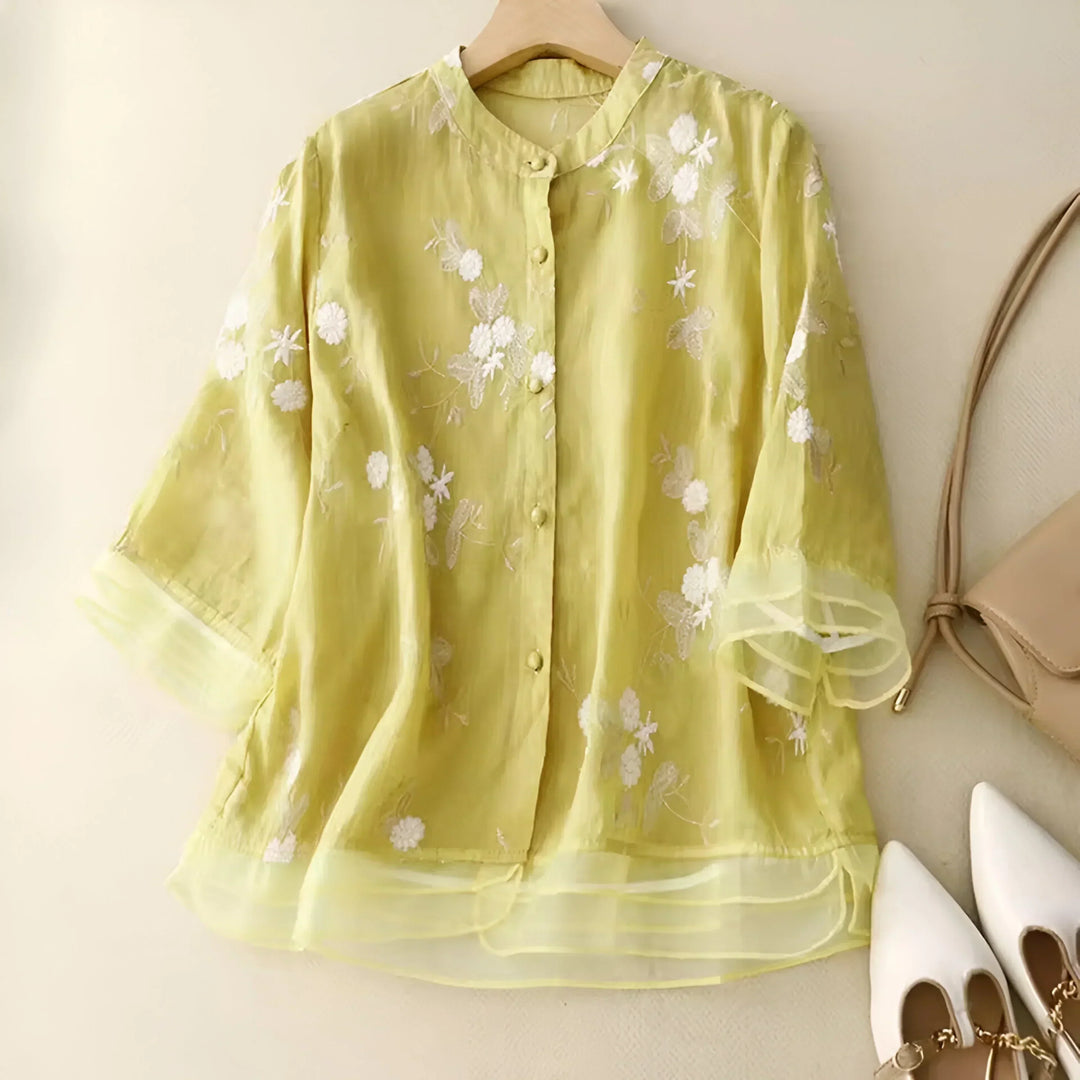 Marie™ Floral Button Blouse