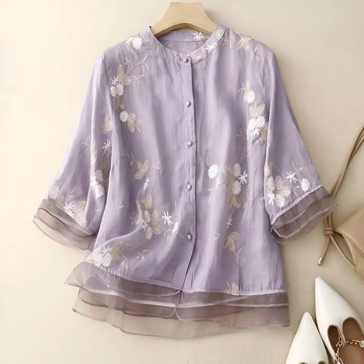 Marie™ Floral Button Blouse