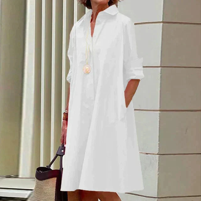 Donna™ Elegant Shirt Dress