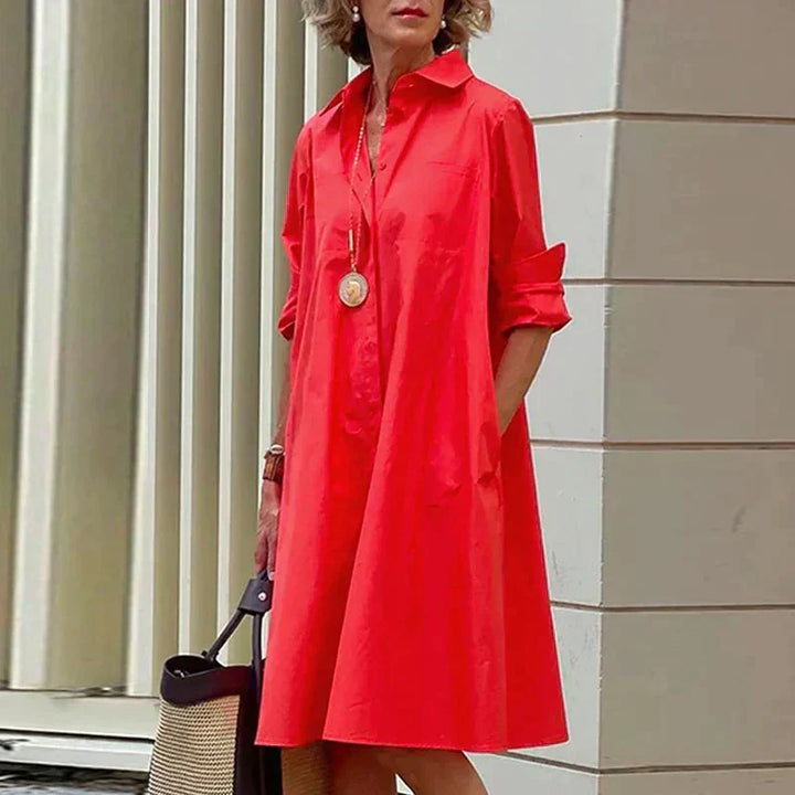 Donna™ Elegant Shirt Dress