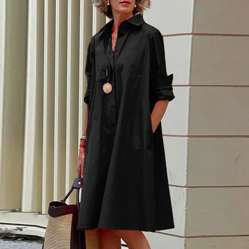 Donna™ Elegant Shirt Dress